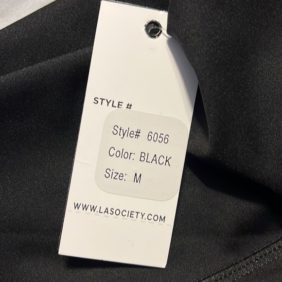 NWT LA society black biker shorts high rise - Picture 3 of 4